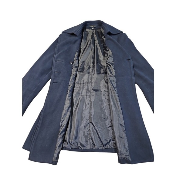 Banana Republic Women's Navy Blue Double Breasted Pea Coat Medium - Picture 6 of 15